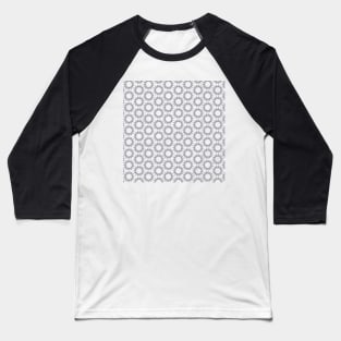 Grey circular pattern Baseball T-Shirt